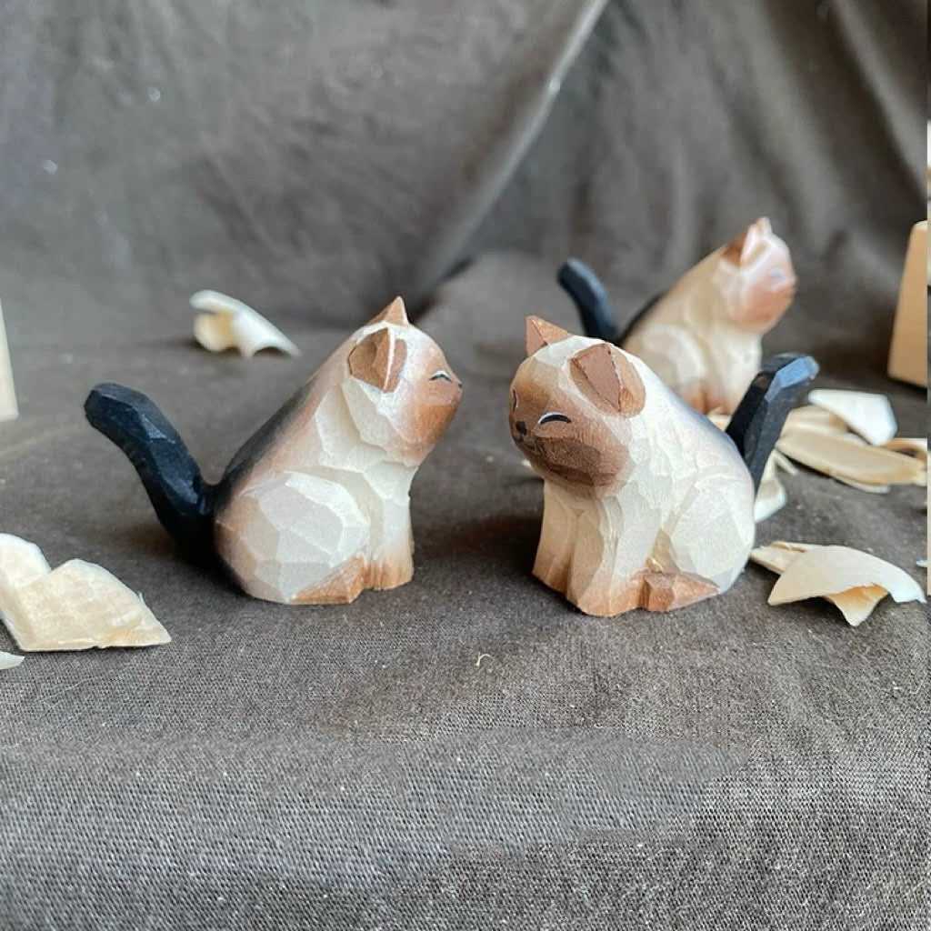 Custom Hand-Carved Wooden Pet Sculpture