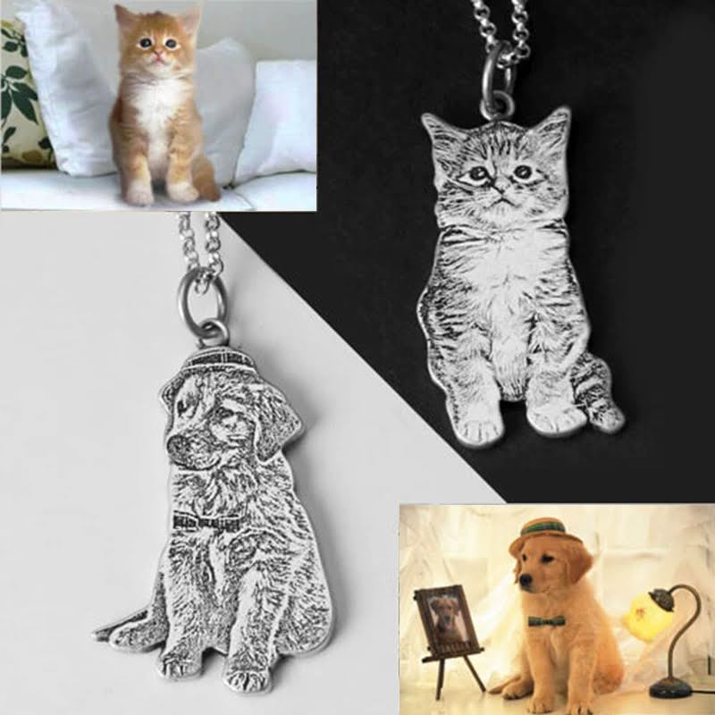 Custom Pet Silver Necklace