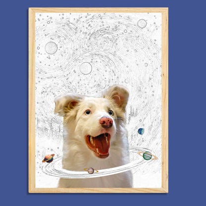 Custom Pet Portrait Light Frame; Personalized Art with LED Backlight