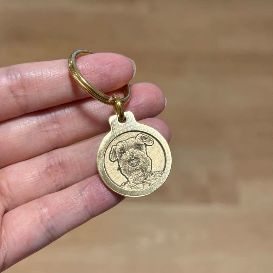 Custom Engraved Solid Brass Pet ID Tag