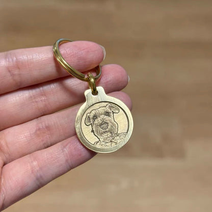 Custom Engraved Solid Brass Pet ID Tag