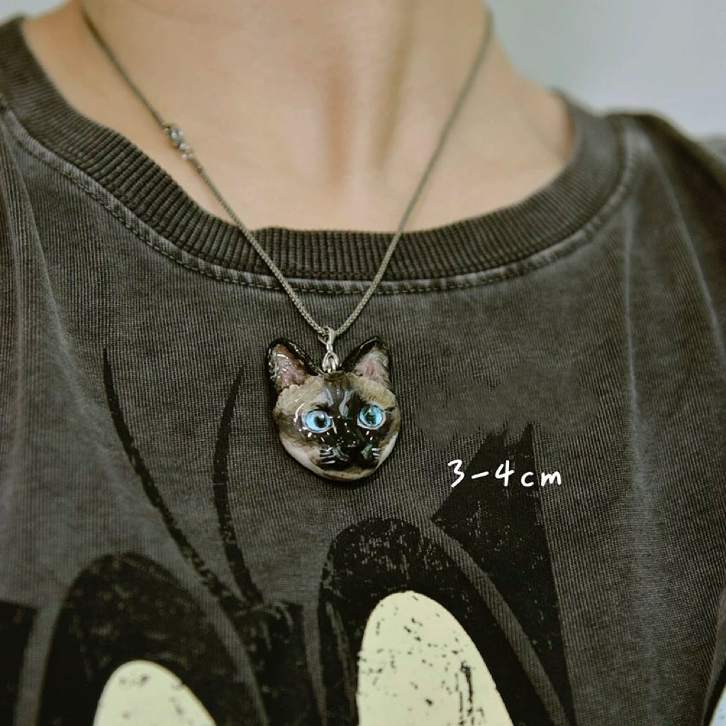Custom Handmade Pet Clay Necklace