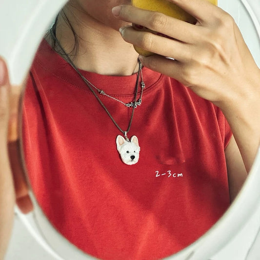 Custom Handmade Pet Clay Necklace