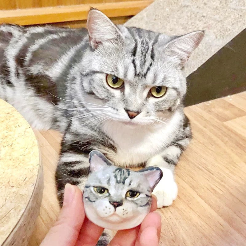 Custom Handmade Clay Pet Portrait Fridge Magnet