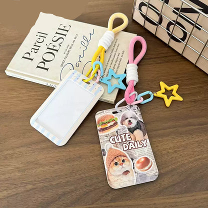 Custom Pet Photo ID Card Holder; School, Transit, or Office Use