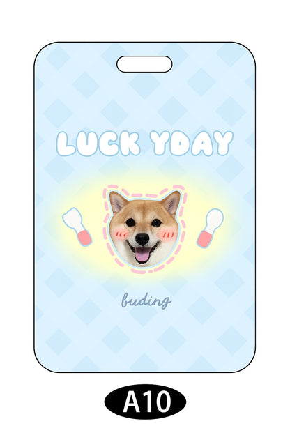 Custom Pet Photo ID Card Holder; School, Transit, or Office Use