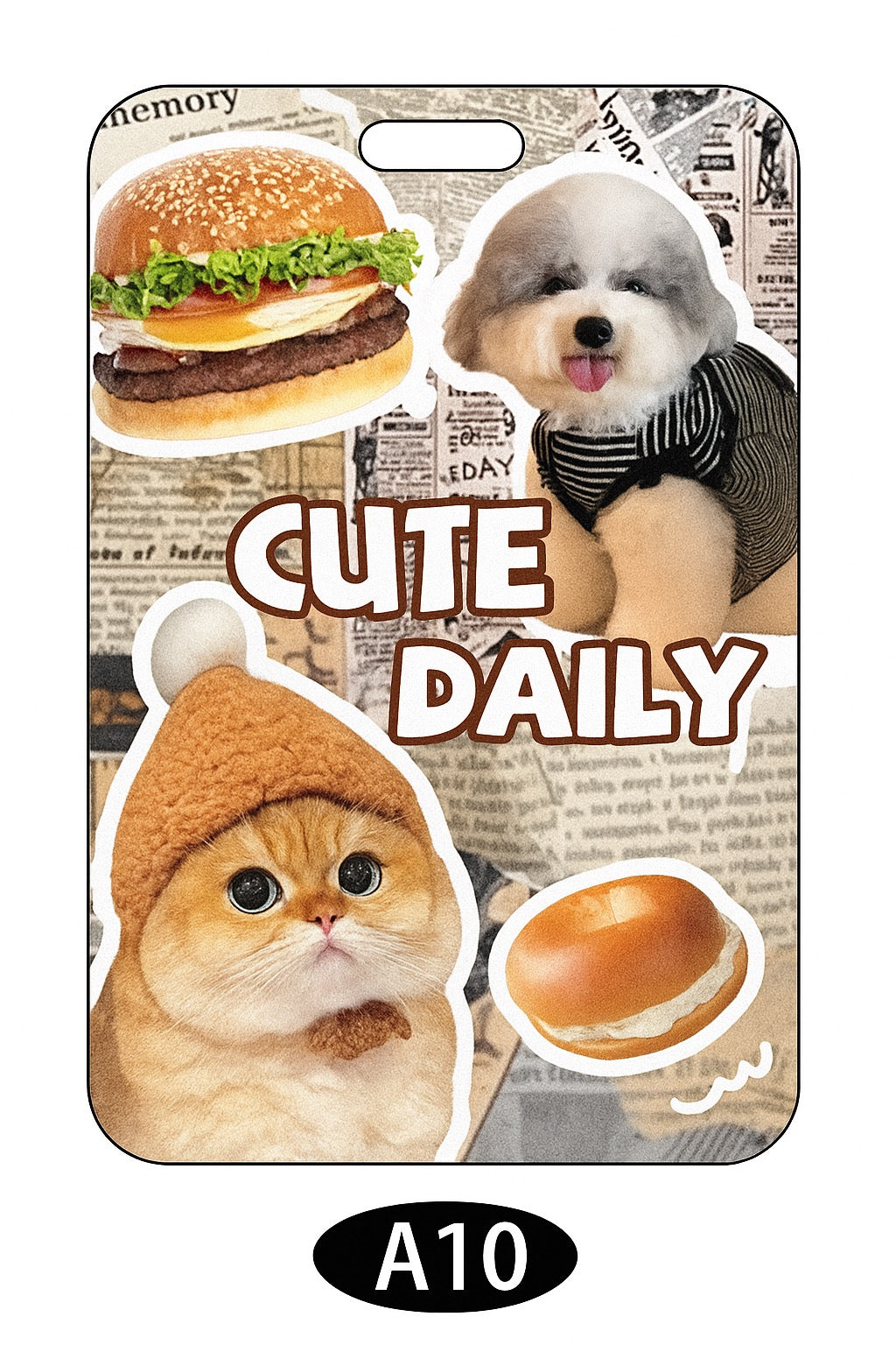 Custom Pet Photo ID Card Holder; School, Transit, or Office Use