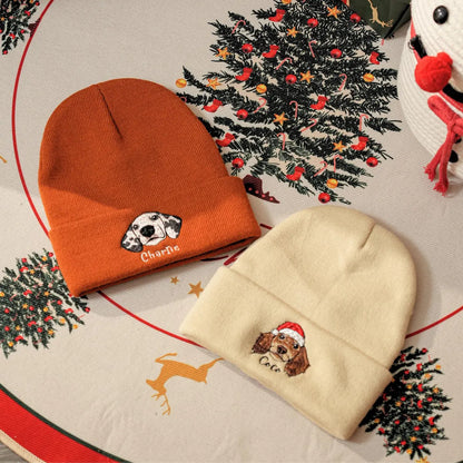 Custom Pet Embroidered Beanie
