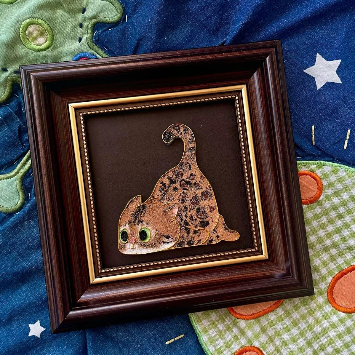 Custom Cloisonné Pet Portrait Magnet