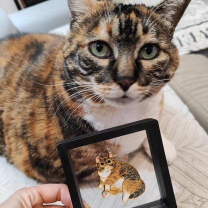 Custom Cloisonné Pet Portrait Magnet