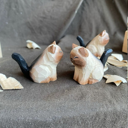 Custom Hand-Carved Wooden Pet Sculpture