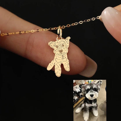 Custom Pet Silver Necklace