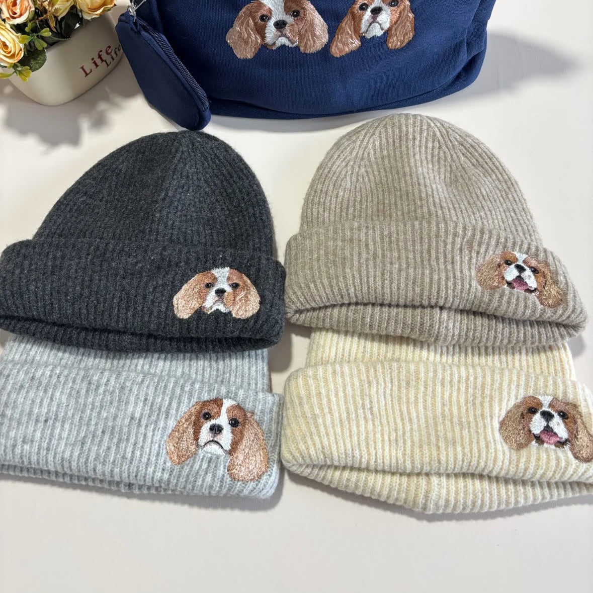 Custom Pet Embroidered Beanie