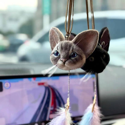 Custom Handmade Wool Felt Pet Head Sculpture