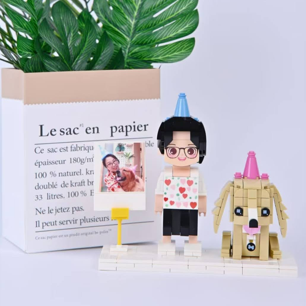 Custom Pet Building Block Figure